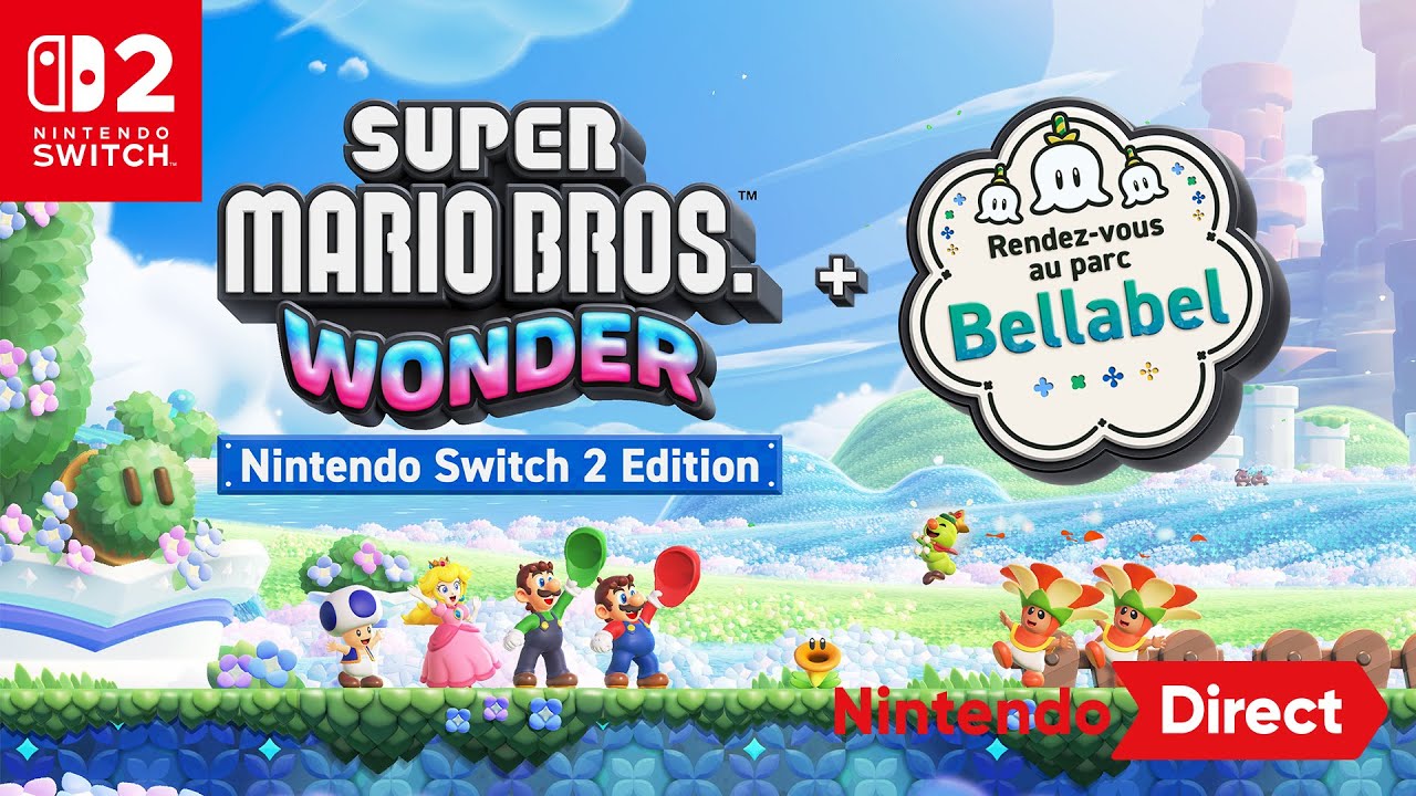 Vidéo Super Mario Bros Wonder + Encuentro en el Parque Belabel